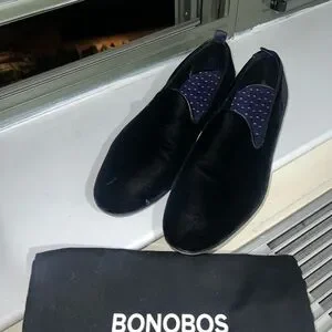 Bonobos | Shoes | Black Velvet Slippers For Tuxedo Size 1  display picture 3